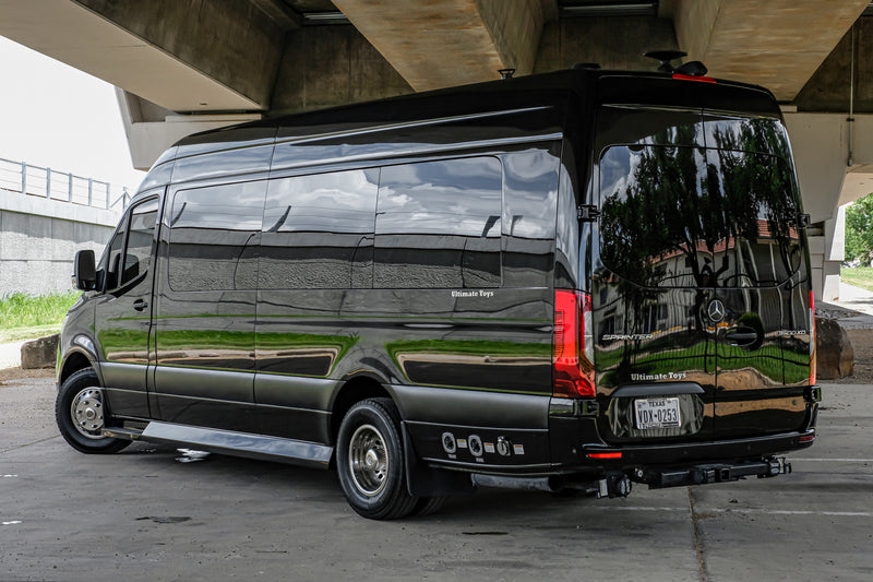 Experience premium travel with this black Mercedes Sprinter rv rental. A luxurious custom conversion van, 'Ultimate Toys' edition. — photo 8