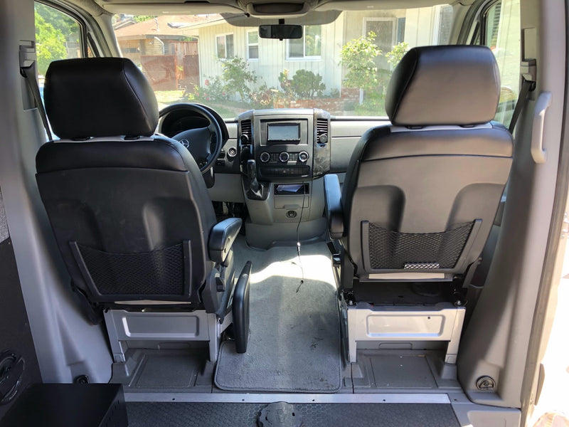  ready for camping. Great for family adventures!|High-top silver Mercedes Sprinter camper van for RV rental — photo 20