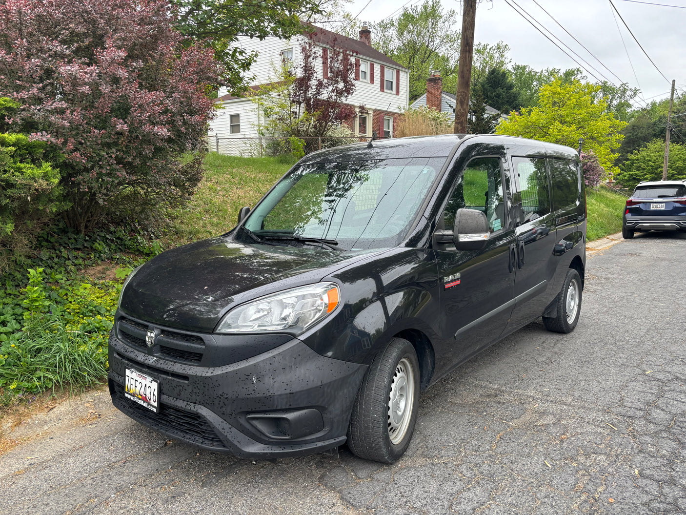 Black Ram ProMaster City van. Ideal for commercial vehicle rental. Discover our full fleet, including RV rental options!