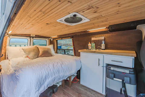 Cozy 2008 Ford Econoline Camper Van — Solar Powered & Adventure Ready overland rental
