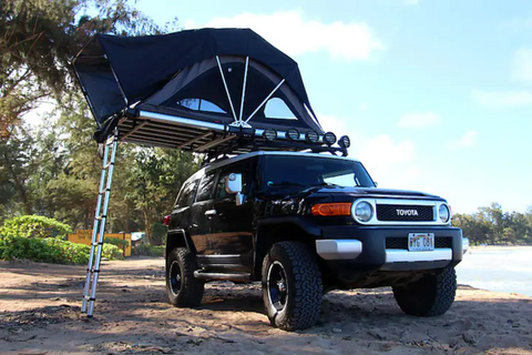 Our Magic Lifted FJ Cruiser Camper - Serenity overland rental