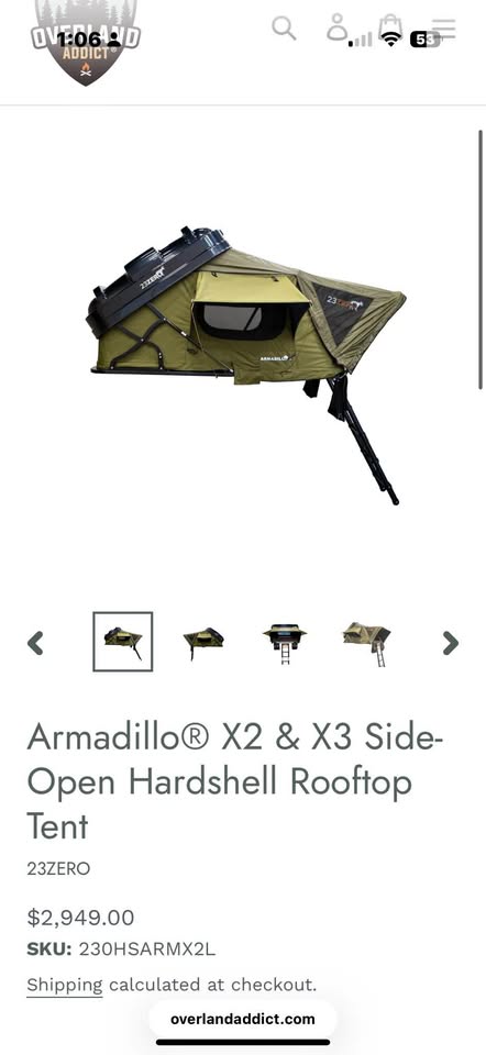 23Zero Armadillo X2 - Right Roof Top Tent in Englewood, CO (photo 1) — photo 1