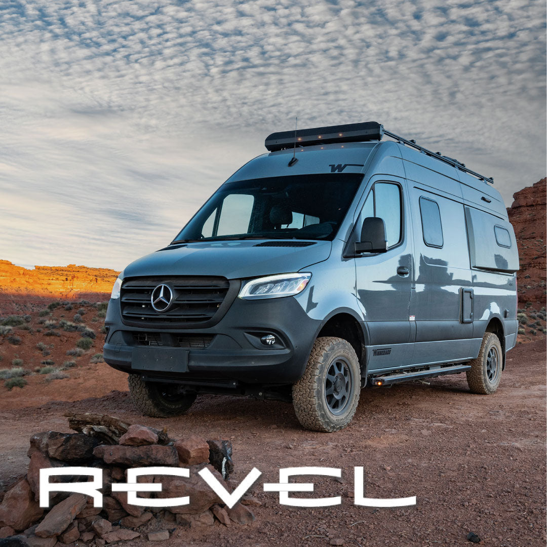 Grey Winnebago Revel camper van for rv rental