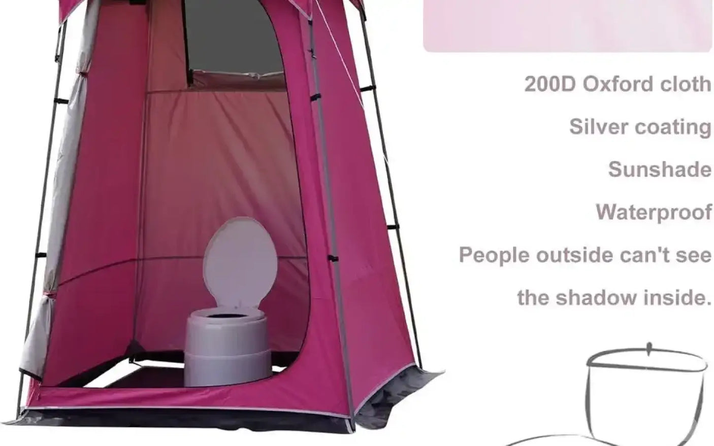 Vidalido Outdoor Camping Shower Tent — new showers & toilets for sale (photo 8)