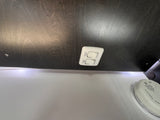 RV rental: Overhead light switches for porch/ceiling and a First Alert carbon monoxide detector for safety.