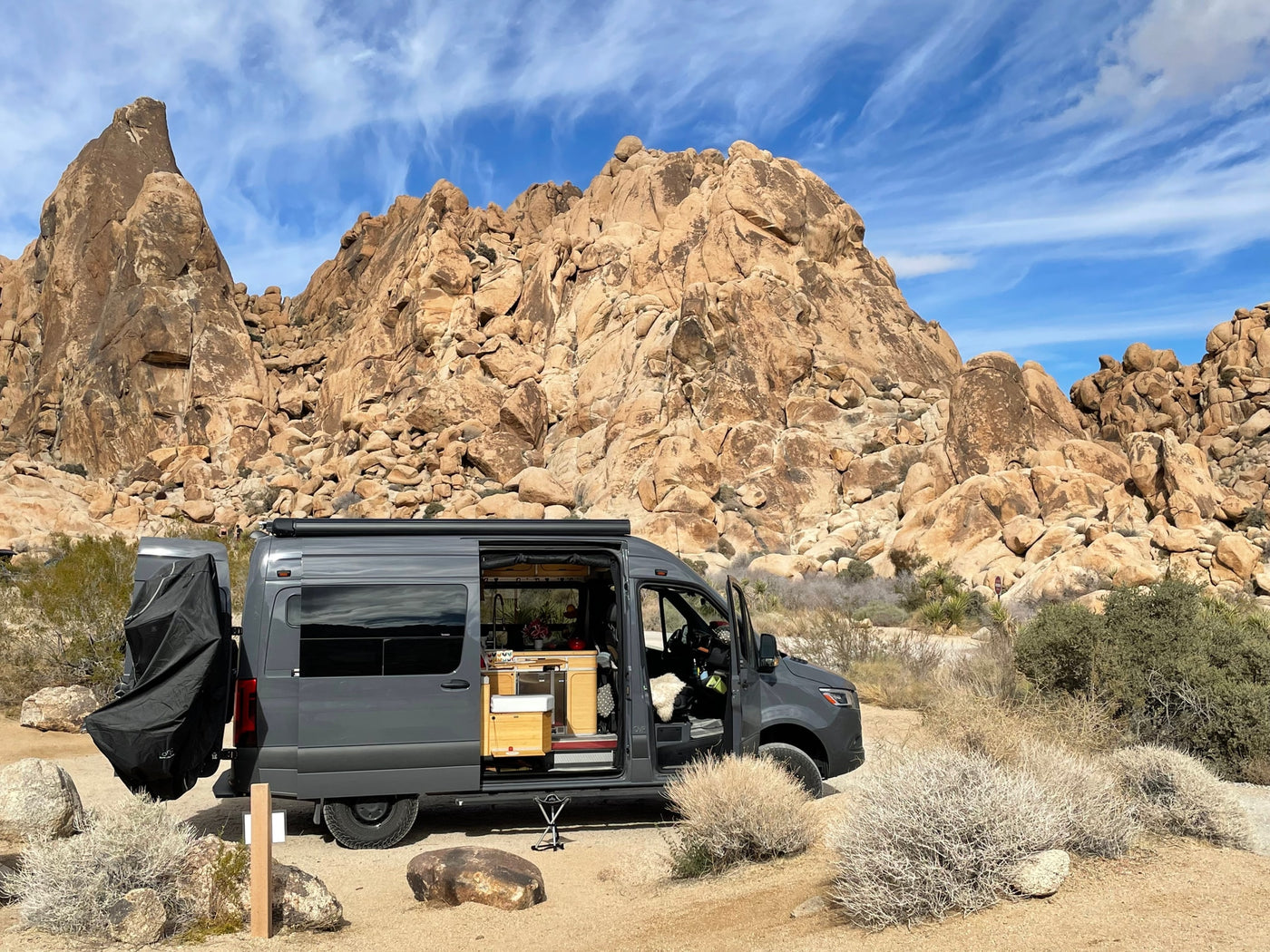  and driver's cabin for your next road trip adventure.|A glowing 5-star customer review for an RV rental from GoCamp — photo 11