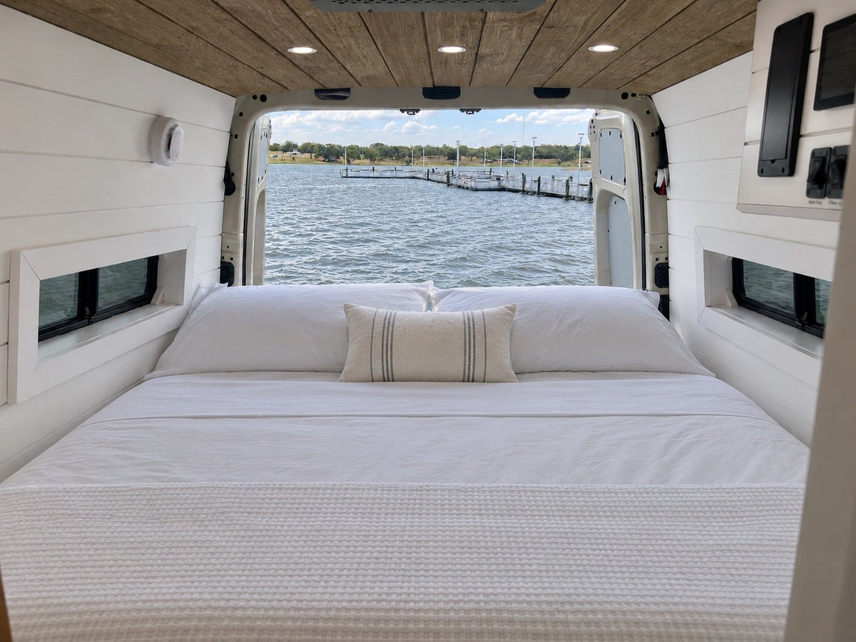 This beige Mercedes Sprinter camper van — photo 7