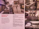 Explore this RV rental's versatile Solis camper van interior with pop-up top, Murphy+ bed, and galley for adventure.