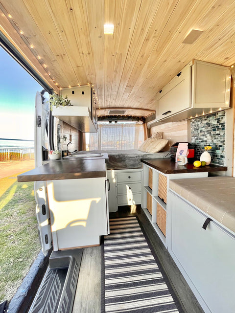 30 Five Star Reviews! Cozy Glamping  Ford Transit Camper Van overland rental