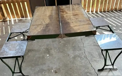 VTG Folding Picnic Camp Table & Chairs by Milw