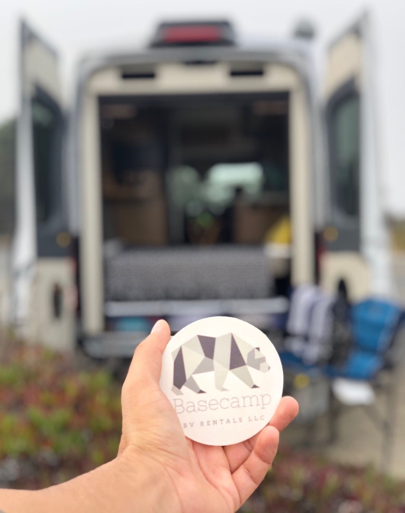  and front seats.|Cooking hot dogs on a compact stove in an RV rental kitchen — photo 17