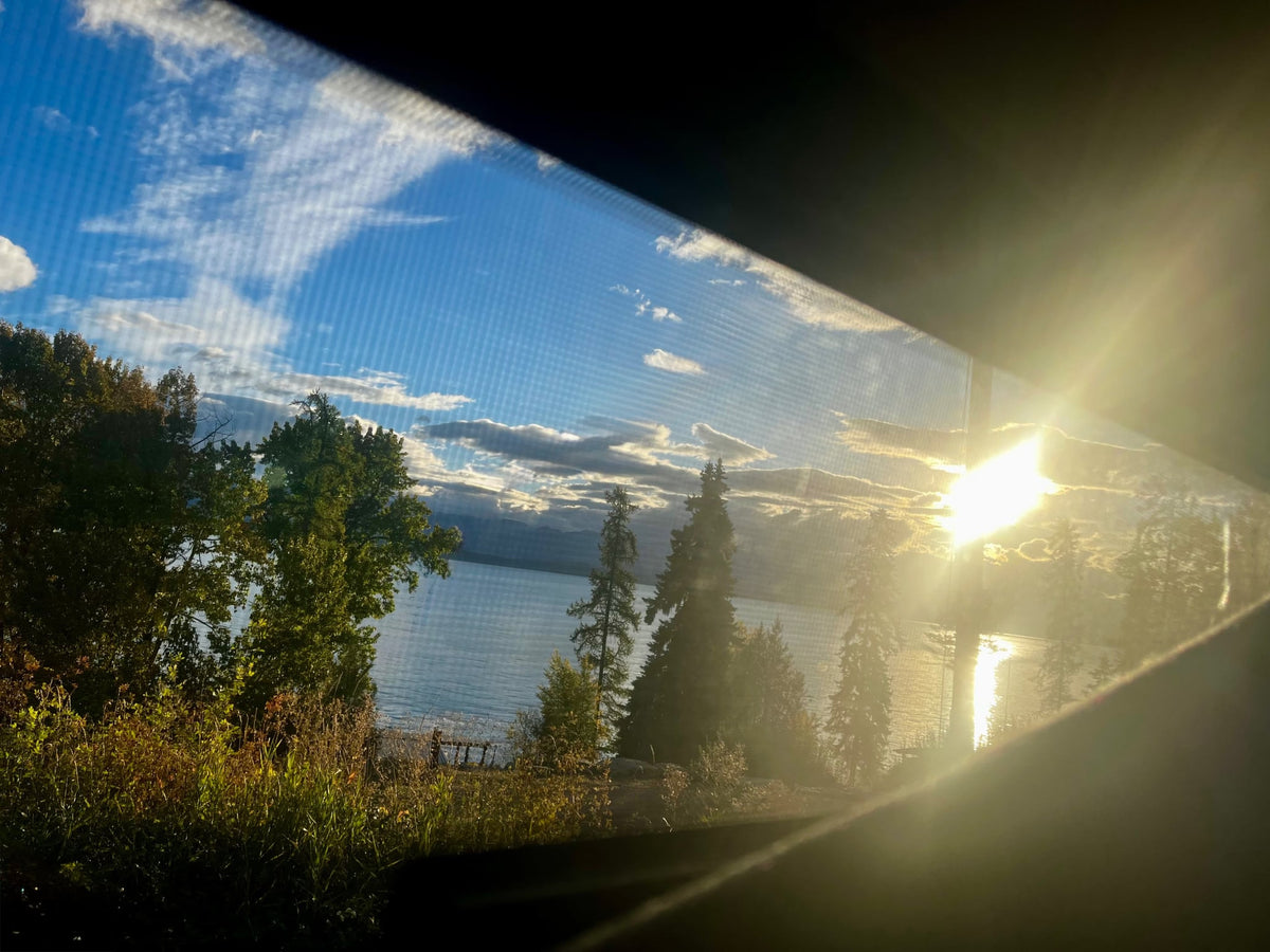  parked on a gravel path next to a lush field under a cloudy sky.|Adventure-ready Mercedes Sprinter van — photo 5