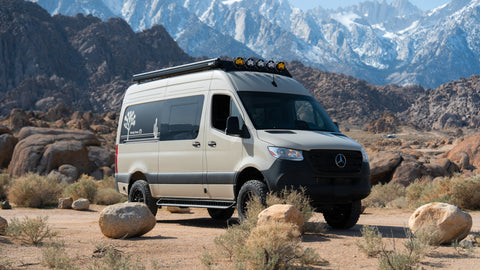 Van Solo | Sandy Vans Social | 2025 MB Sprinter 144 AWD overland rental