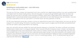 A positive 5-star customer review for an rv rental, detailing a great experience with a comfortable camper van.