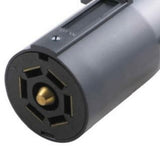 RV trailer adapter for towing. Essential electrical connector for rv rental hookups, featuring a 7-pin design.