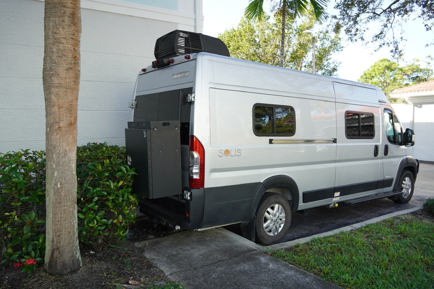  leading to a comfortable bed.|Inside this RV rental: quilted seats — photo 15