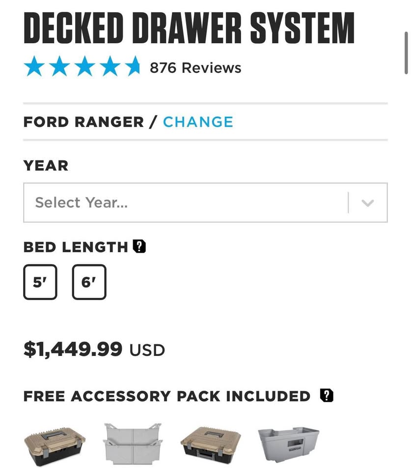 Decked drawer System For 2019 Ranger in Tempe, AZ (photo 2)
