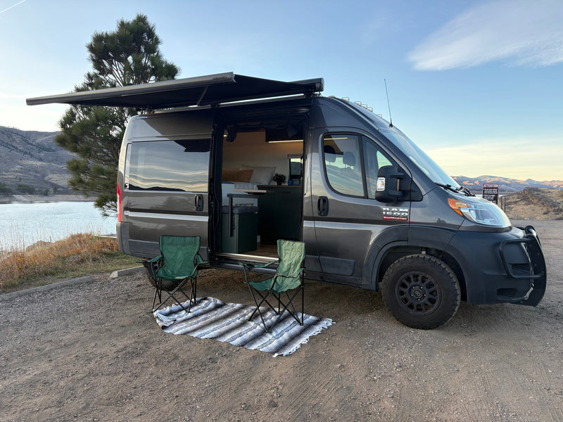 Scenic RV rental adventure awaits! This camper van is perfectly set up for lakeside outdoor living and relaxation. — photo 3