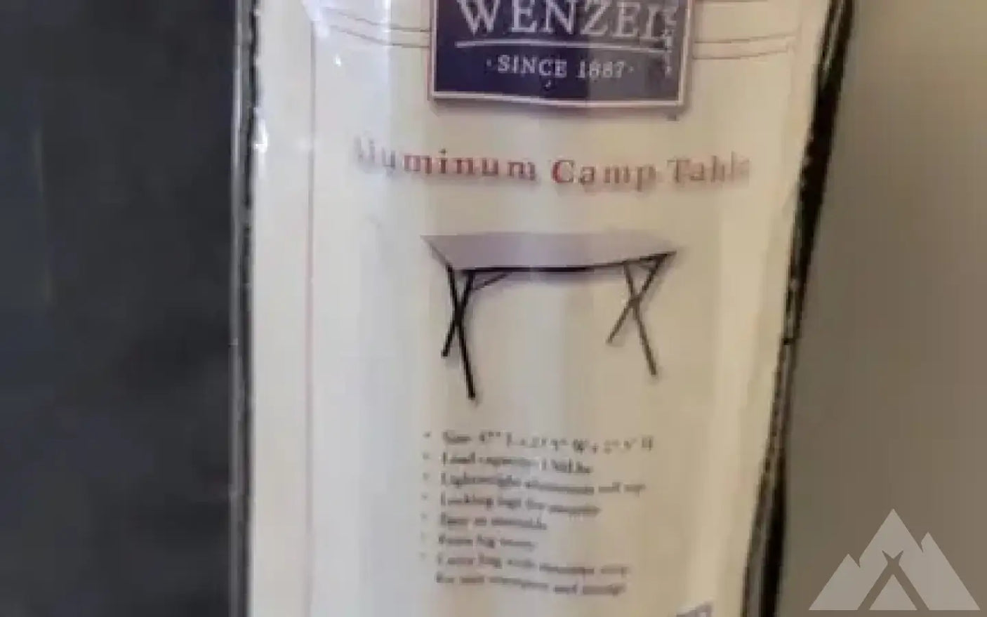 WENZEL Aluminum Camp Table — used camp furniture for sale (photo 3)