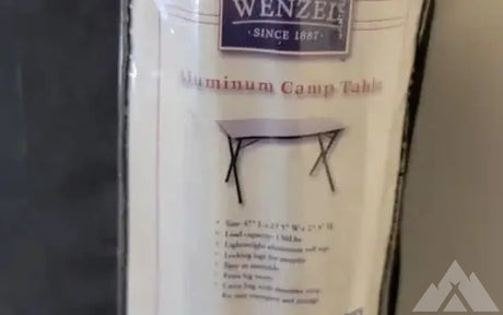 WENZEL Aluminum Camp Table — used camp furniture for sale (photo 3)
