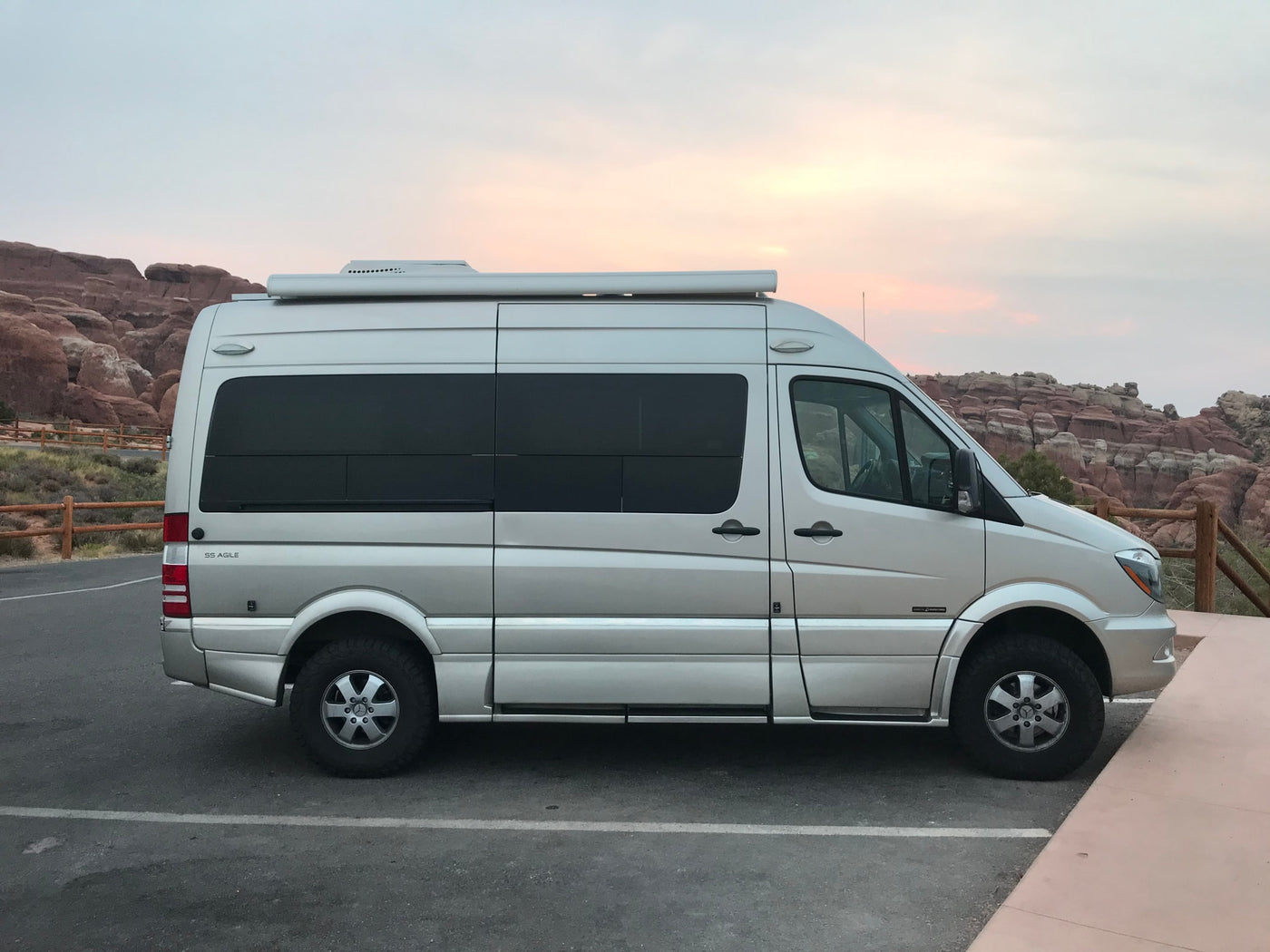  and tank level monitoring.|A champagne Mercedes-Benz Sprinter van — photo 10