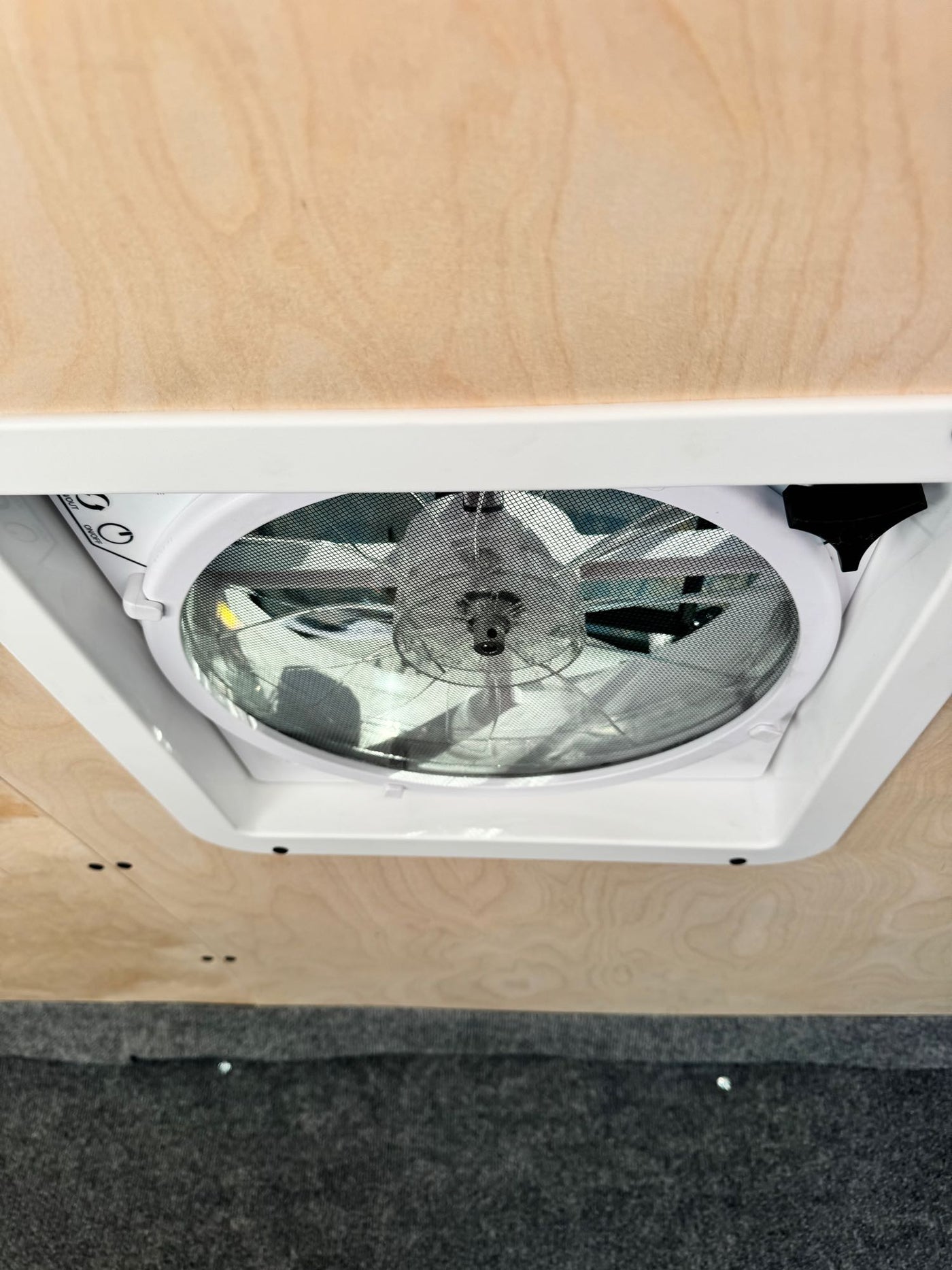  and wood-paneled interior.|Spacious rv rental camper van interior: wood ceiling — photo 16
