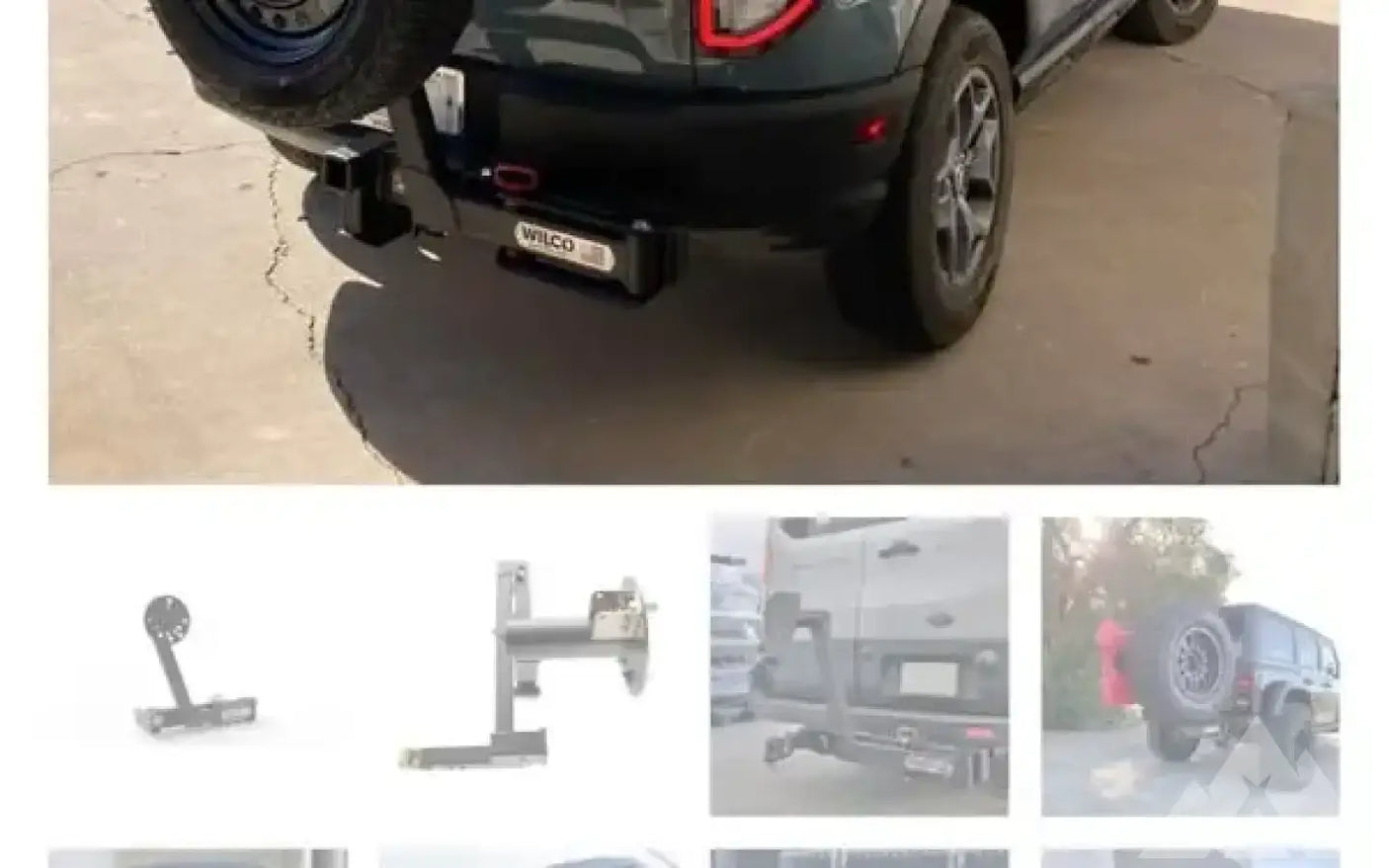Wilco OFF-Road Spare Tire Carrier (High Clearance) — used tire carriers & swing outs for sale (photo 4)