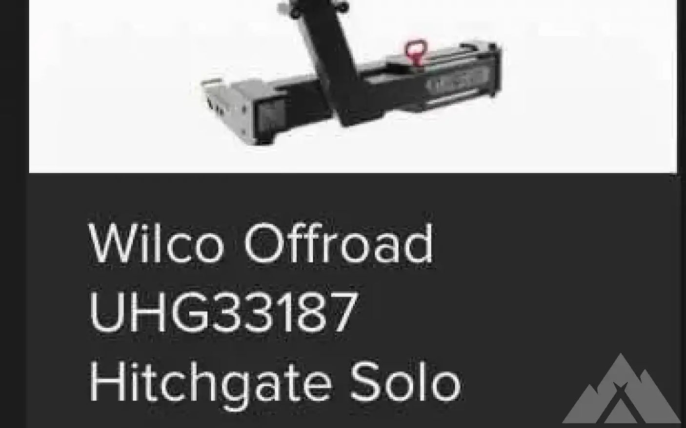 Wilco Offroad Hitchgate Solo Spare Tire Carrier — used tire carriers & swing outs for sale (photo 4)