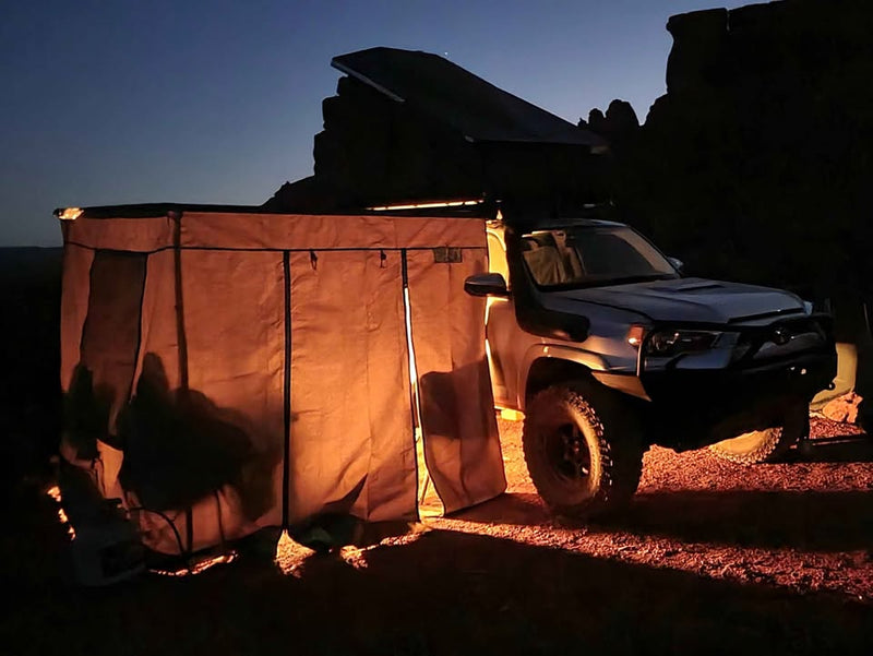 5th Gen 4Runner Eezi-Awn Stealth Rooftop Tent, K9 Rack, Cube, Swift Awning and Swift Wall Set in South Jordan, UT (photo 3) — photo 3