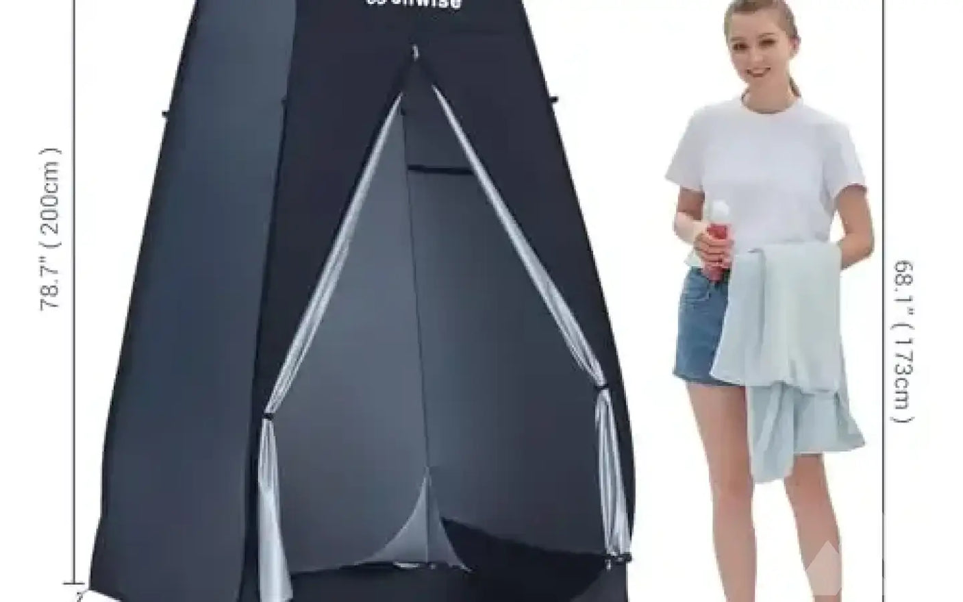 WolfWise 6.6FT Portable Pop Up Shower Privacy Tent — new showers & toilets for sale (photo 5)