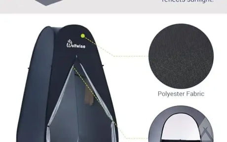 WolfWise 6.6FT Portable Pop Up Shower Privacy Tent — new showers & toilets for sale (photo 2)