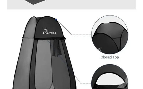 Wolfwise Pop Up Changing Tent for Beach — new showers & toilets for sale (photo 3)