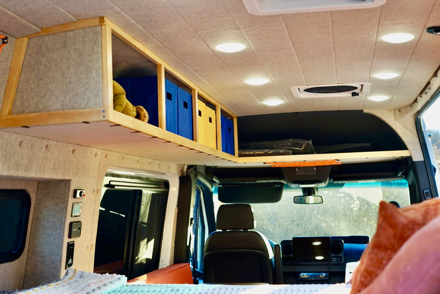  enjoying the view from the open back.|Inside a modern rv rental