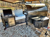 Compact Flyer RV rental with an amazing pull-out outdoor kitchen, Dometic cooler, and gear storage for overland camping.