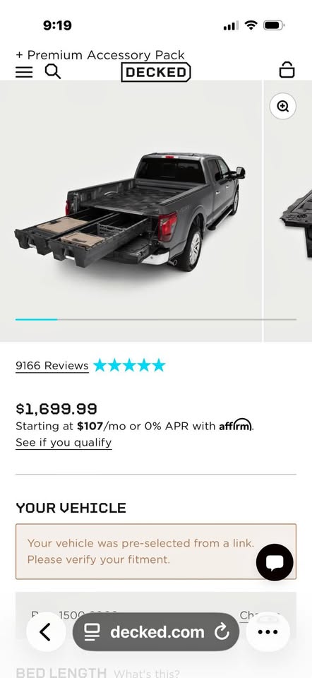 DECKED Truck Bed Drawer System