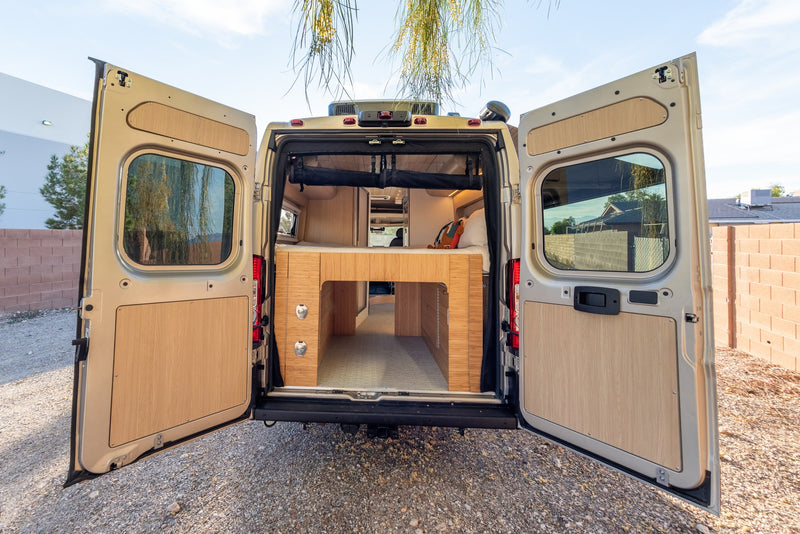  and comfortable seating for your camper van trip.|Experience comfort in this modern rv rental camper van interior — photo 15