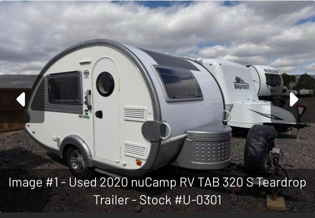 Used 2020 nuCamp TAB 320 S
Teardrop Trailer Stock # U-0301 Henderson, CO — photo 3