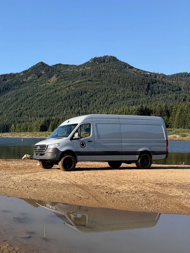 This grey adventure van