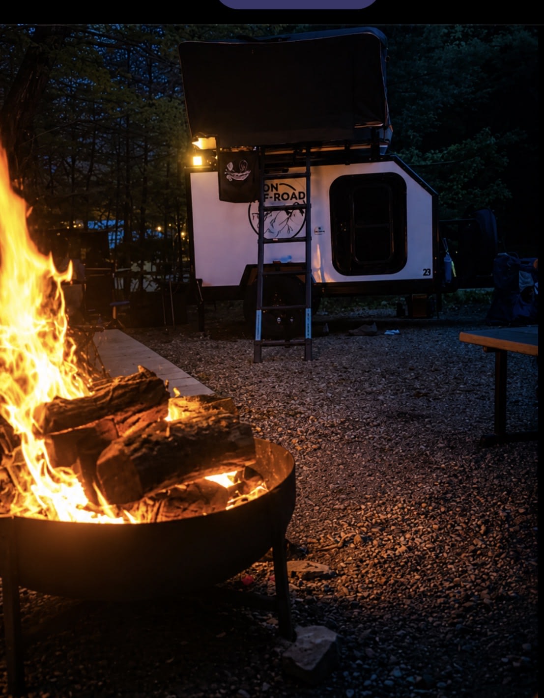  equipped with a Tuff Stuff rooftop tent