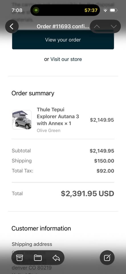 Thule Tepui explorer Autana 3, with annex in Denver, CO (photo 6) — photo 6