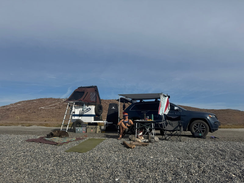  and dogs. Your next RV rental adventure awaits!|Desert camping setup: SUV — photo 3