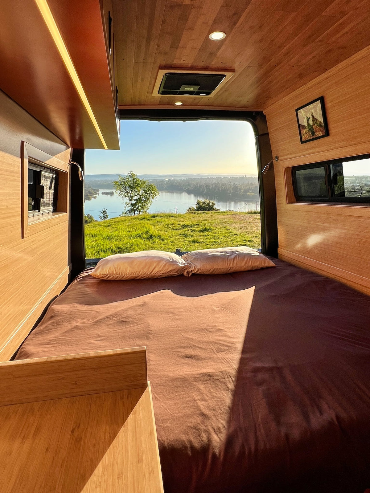  and comfortable seating for your journey.|Custom rv rental interior: kitchenette — photo 15