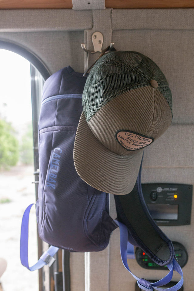  plus storage.|Compact rv rental interior with kitchen