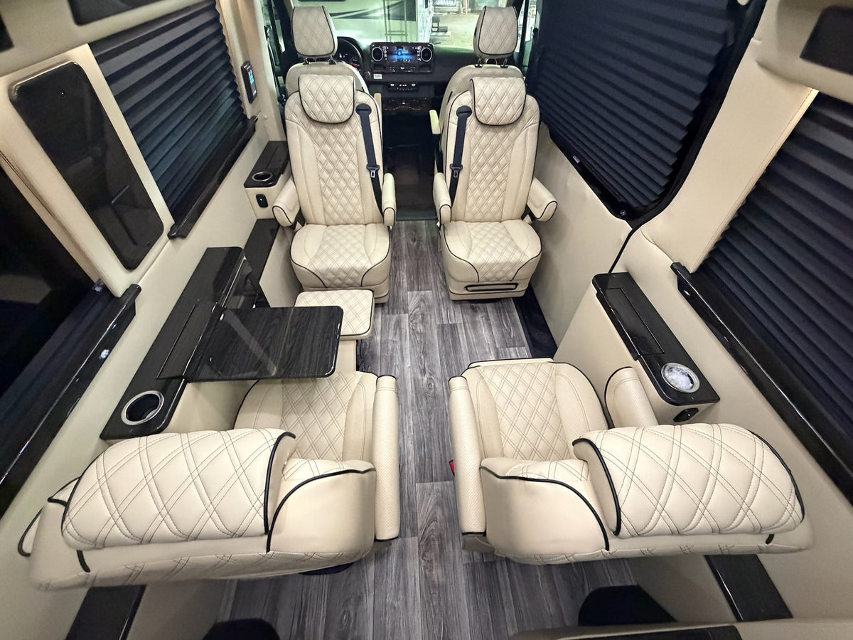 and utility box. Gravel ground.|Mercedes-Benz Sprinter van engine bay for RV rental. Shows engine — photo 18