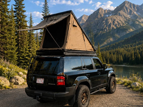 Toyota Land Cruiser Inspired Overland Rooftop Tent overland rental