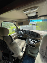  mountains & autumn trees.|Cozy RV rental interior with custom fish ceiling