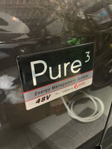 A 'Pure 3' Volta 48V Energy Management System badge, visible on an RV rental, signifies advanced power capabilities.