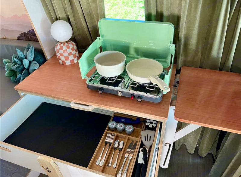  and ample storage. Ideal for van life adventures.|Step inside this cozy rv rental — photo 10