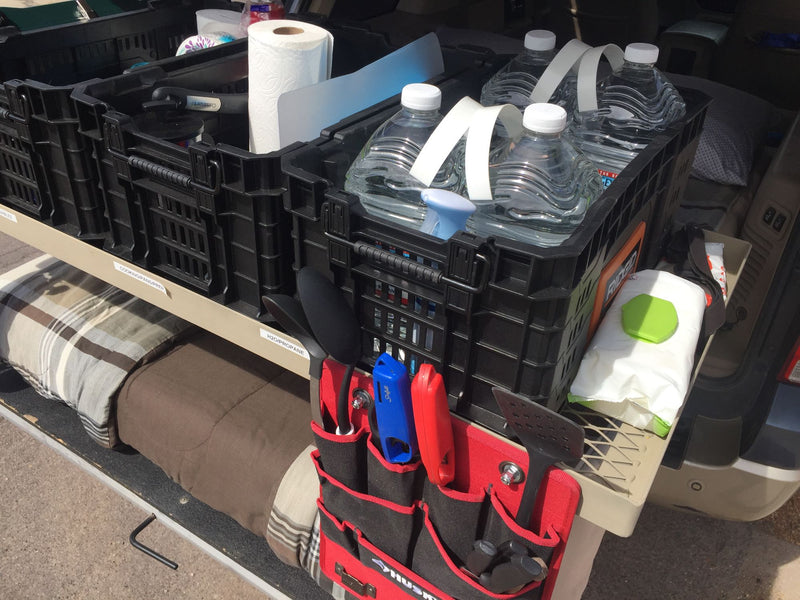  and hanging kitchen tools.|Duracell power inverter with AC and USB outlets in an RV rental — photo 17