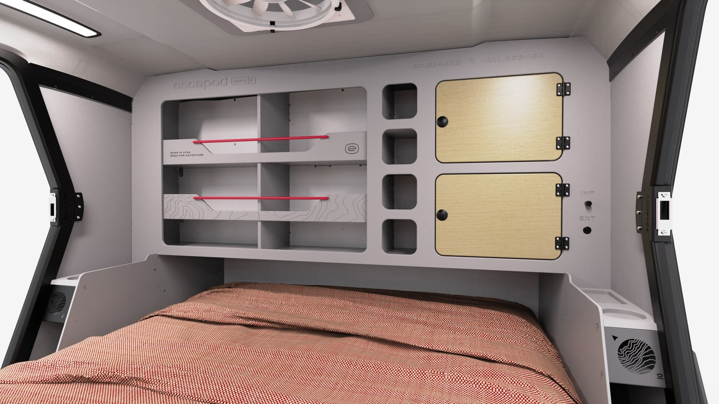 an off-road camping trailer features an open hatch — photo 3